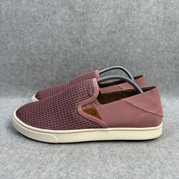 OluKai Shoes - Olukai Womens Shoes Size 8.5 Pehuea Pink Slip On Low Top Comfort Casual Sneakers